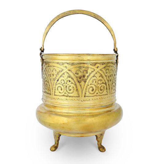 Golden Brass Bucket
