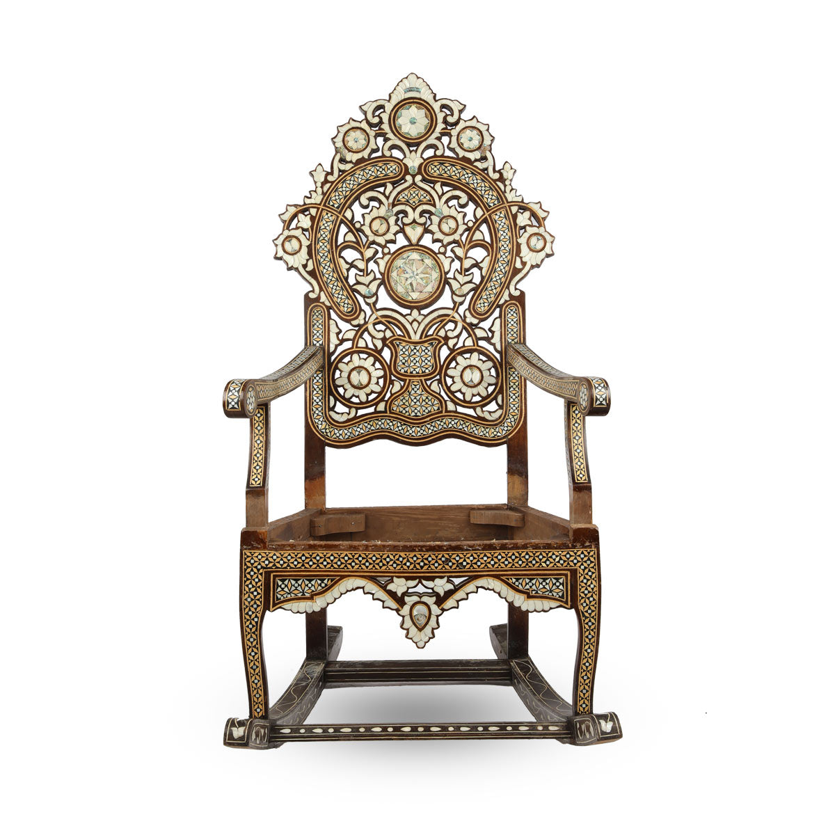 Rocking Chair With Mother of Pearl