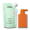 image of the kure bond repair shampoo 500 ml / 16.9 oz refill pouch and forever friend shampoo refillable bottle that fits 10 oz / 300 ml