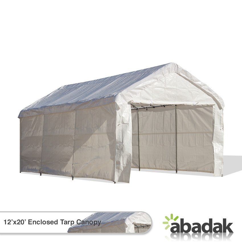 12 x 20 Enclosed Tarp Canopy