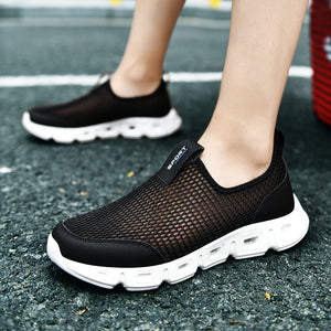 Couple's Hollow Breathable Large Size Travel Sneakers