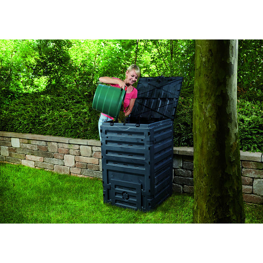 Exaco Kitchen Compost Collector, Green, 2.4 gal