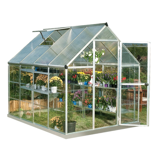 Palram Hybrid 6' x 8' Greenhouse - Silver