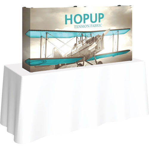 5ft x 3ft Hopup Straight Tension Fabric Tabletop Display