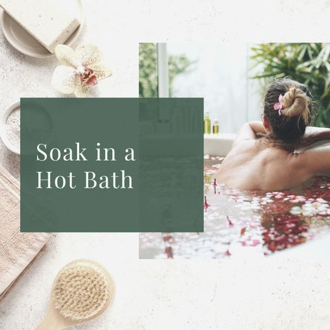 Soak in a Hot Tub with Aromatherapy products and Personal Care Products from The Gift of Scent - DIY Holiday Spa Experience