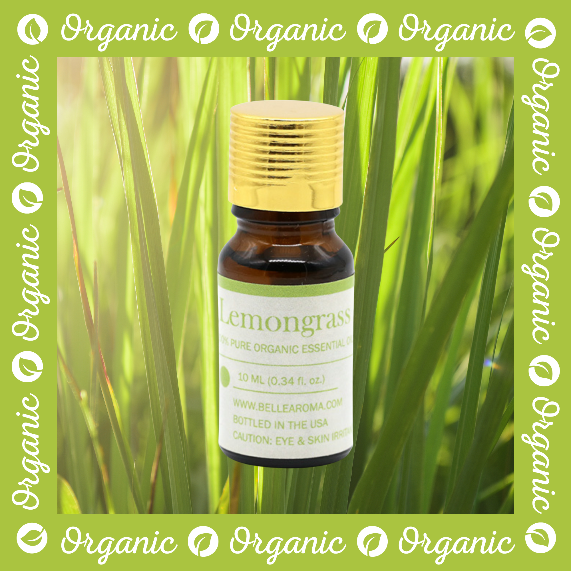 Organic Lemongrass - Belle Aroma® 10ML Organic Essential Oil – The Gift of  Scent