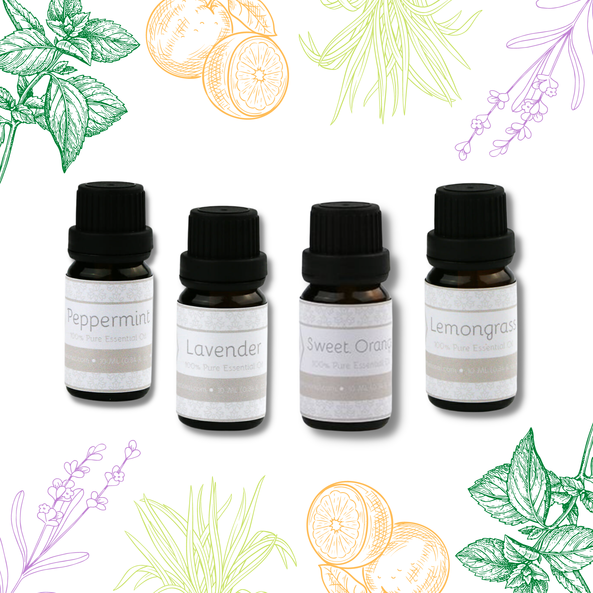 Lemongrass Essential Oil, 10 mL, All Essential Oils