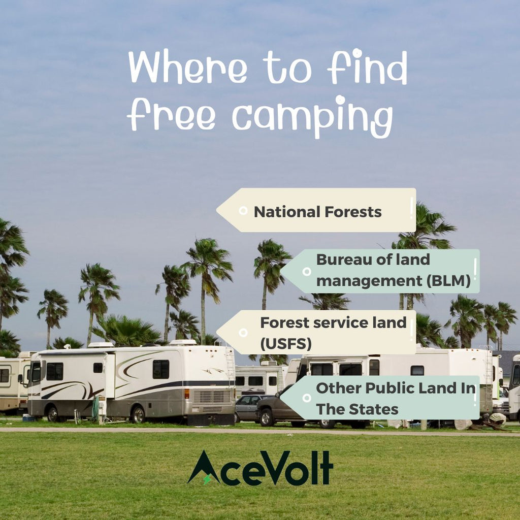 where to find free camping