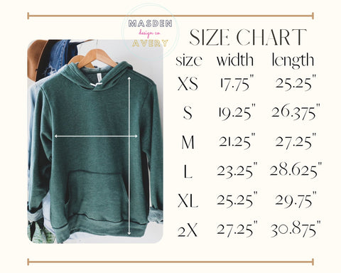 Size + Color Charts – Masden Avery Design Co.
