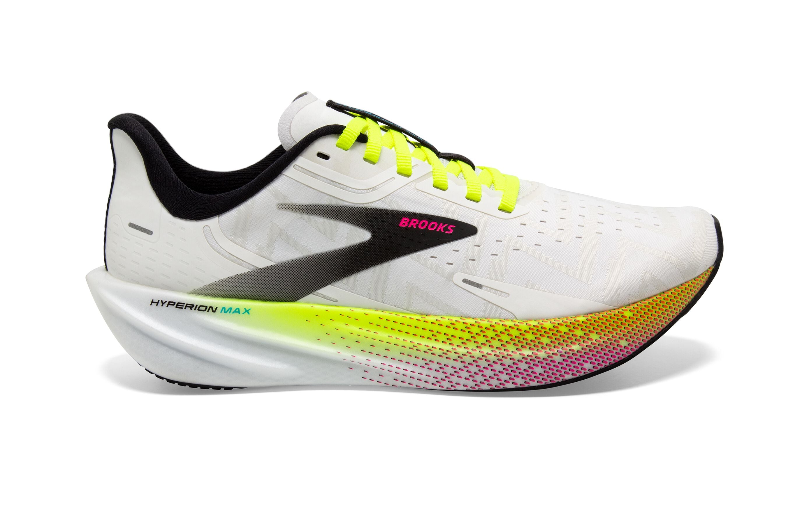 Women's Brooks Hyperion Max, White/Black/Nightlife, 8.5 B Medium - RELAY product image