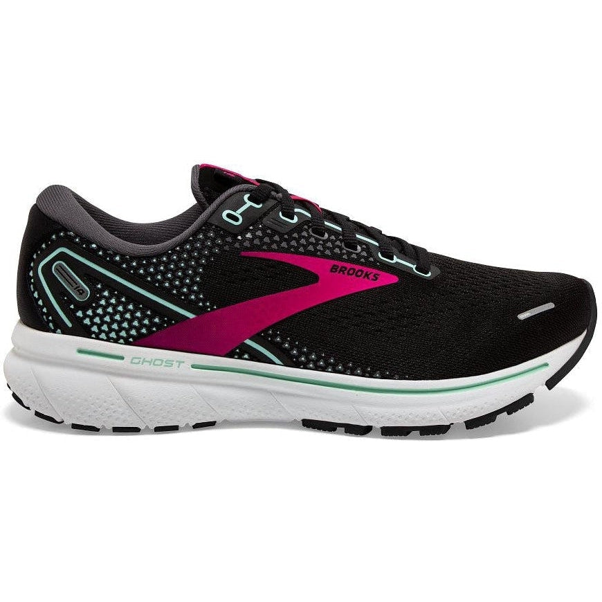 BROOKS GHOST 14 LIMITED EDITION BLACK/WHITE/FIERY RED - WOMENS