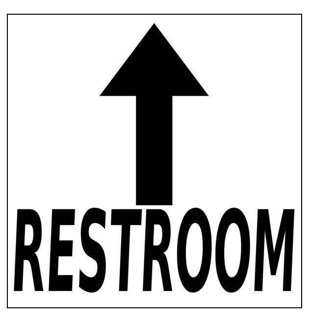 Free Printable Restroom Signs With Arrow