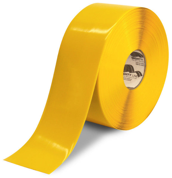 4 Inch Yellow 5S Floor Tape - Mighty Line - 100 Foot Roll | Shop Mighty