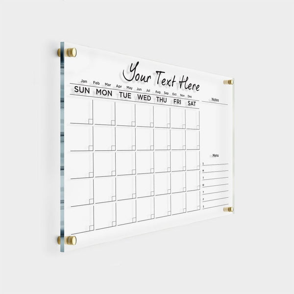 Personalized Acrylic Calendar