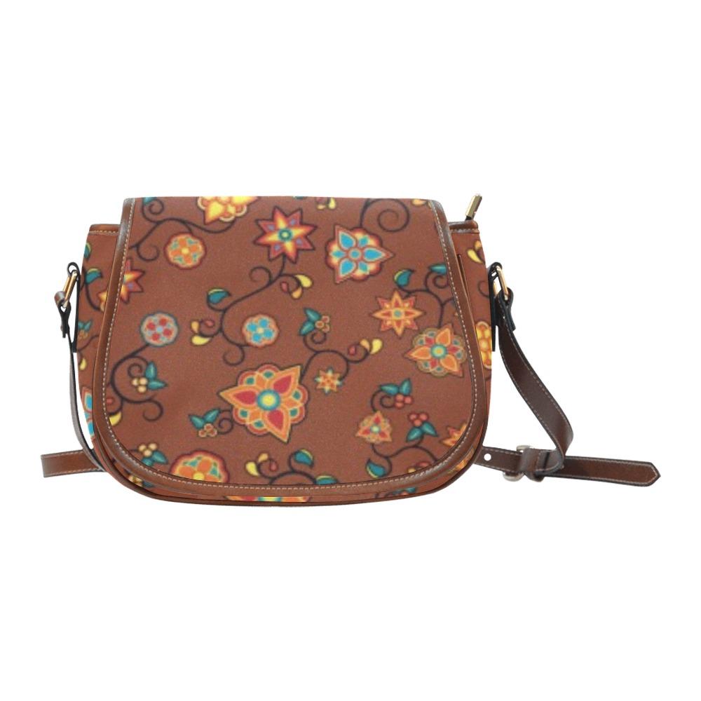 Fire Bloom Shade Saddle Bag/Small (Model 1649) Full Customization ...