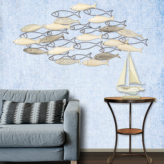 2050184: Metal Wall Art: Shoal of Fish – Carrick Design