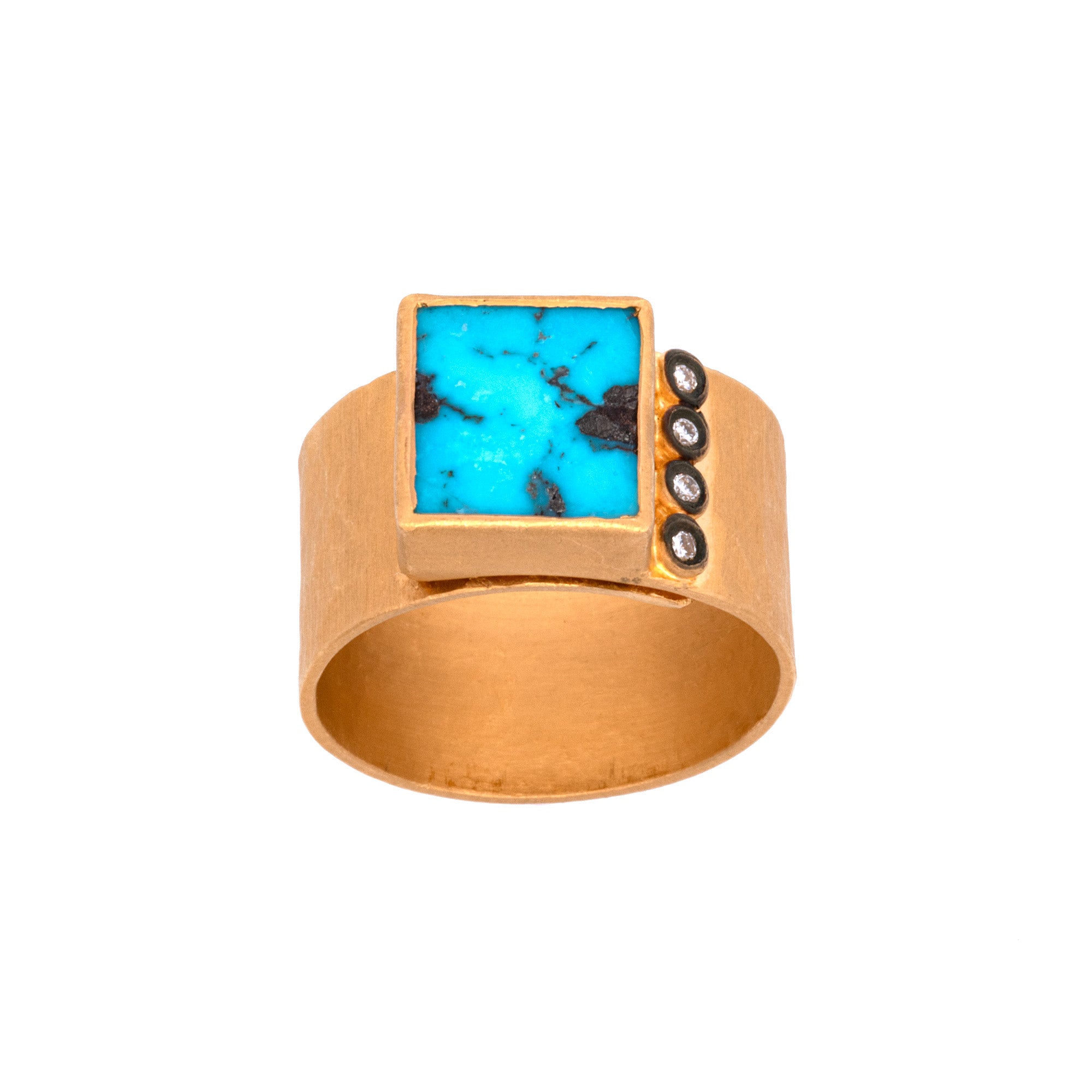 Turquoise Ring in 18kt Gold Over Sterling Silver | Ross-Simons