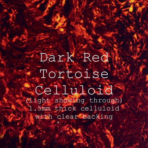 Dark Red Tortoise Celluloid