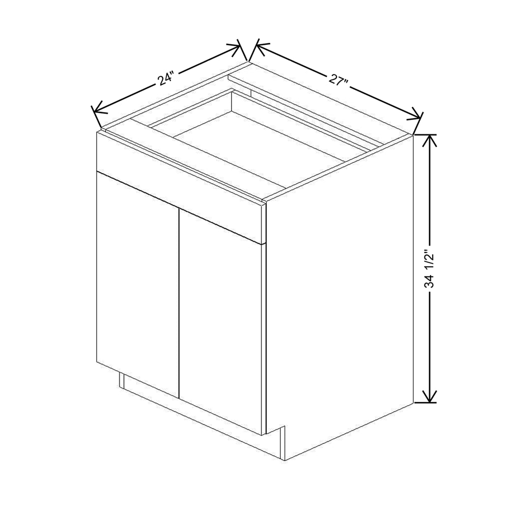 CNC Classic Milano Sunset 27" W 1 Drawer Double Door Base Cabinet