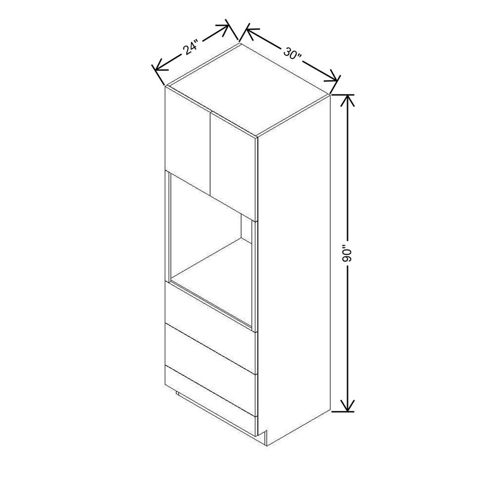 CNC Classic Milano Seaside 30" W X 90" H Oven Cabinet
