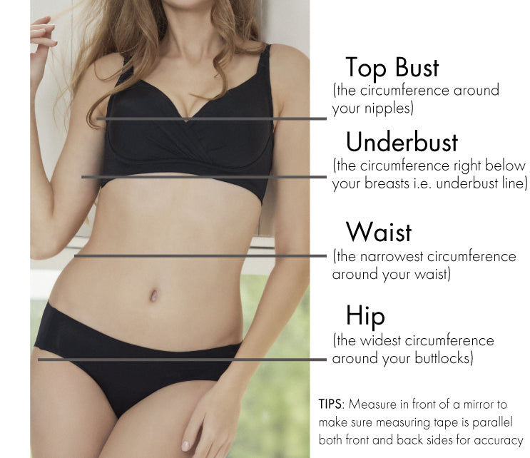 bra size comparison chart