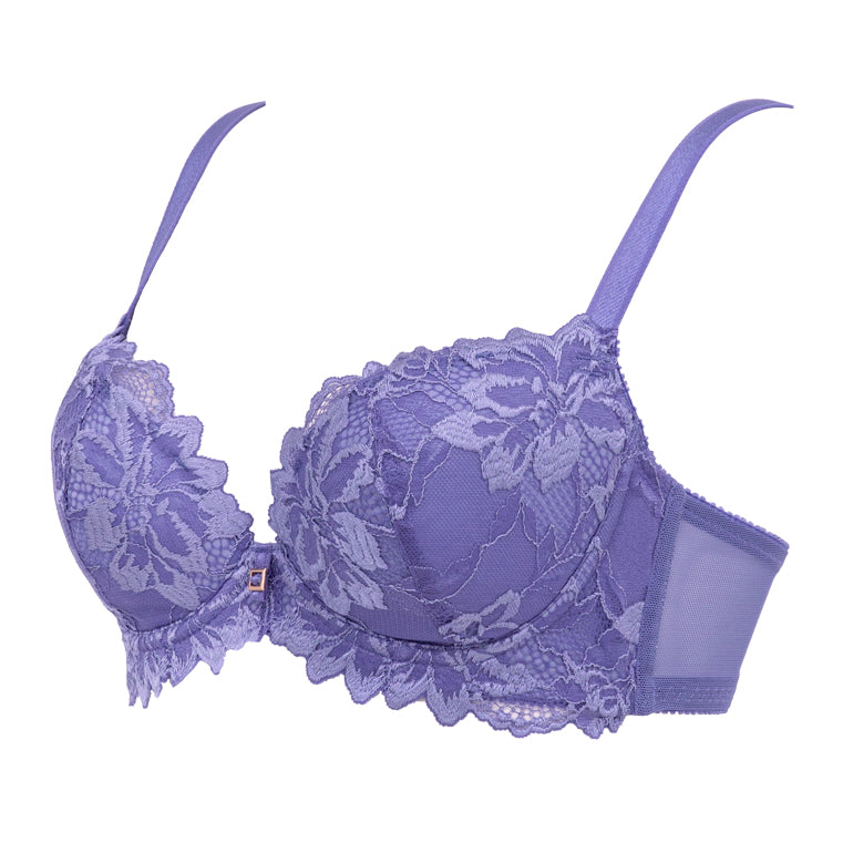 YMI Lace Push Up Bra - Blue Teal Pink Molded Cups
