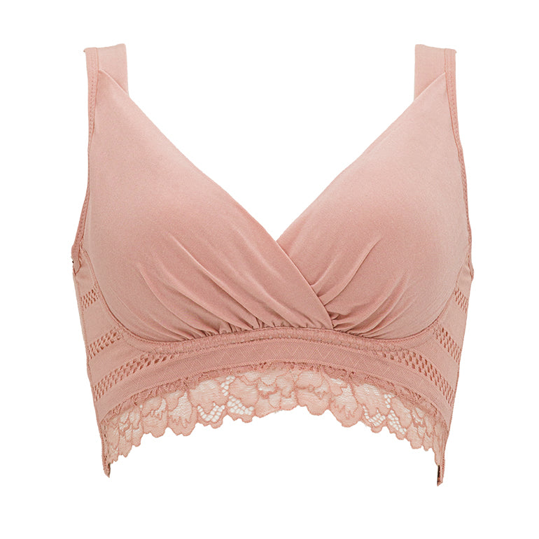 Playtex Cross Your Heart Bra Slightly Sheer Pink Lace -  Finland