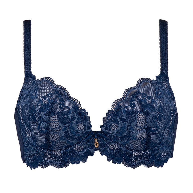 Women's Lace Plunge Push-Up Bra - Auden™ Blue 44D