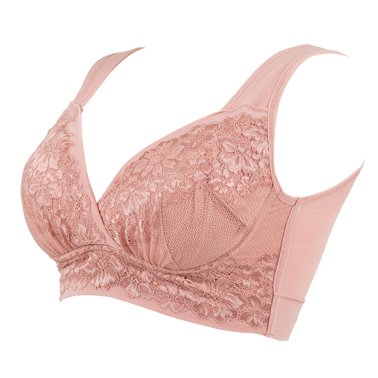 Cotton-Blended Heart Cup Sleep Bra