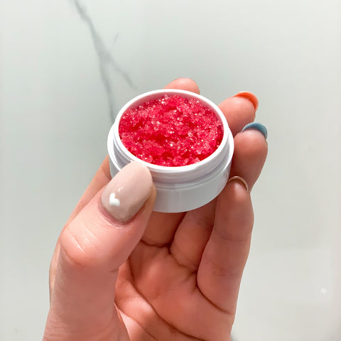 DIY lip scrub in a jar