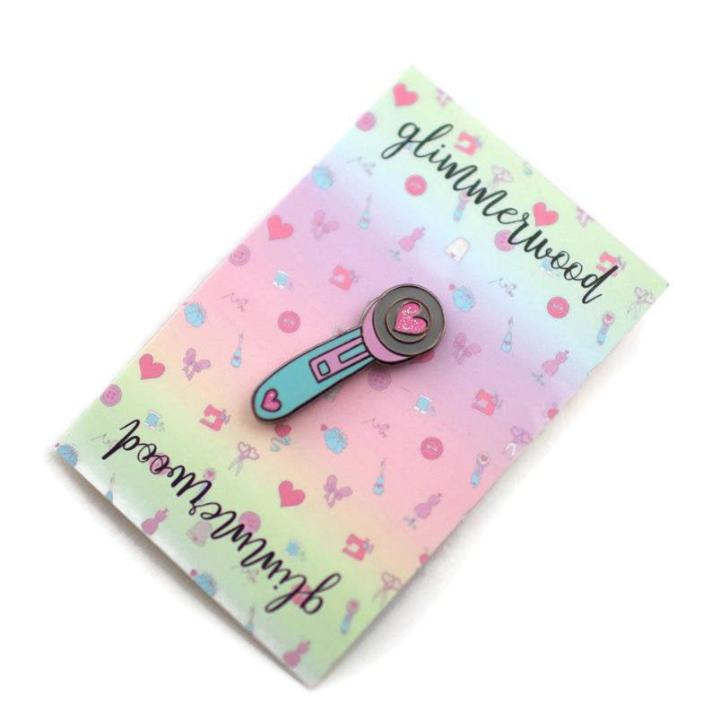 Pink Thread Enamel Pin - Benefitting Planned Parenthood - glimmerwood