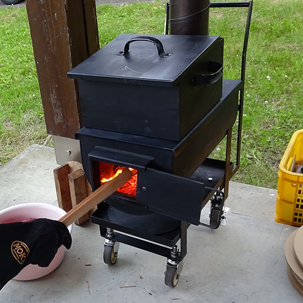 モキ製作所 防災イベントストーブ バーベキューコンロ BBQ 焚火 無煙 たき火 薪 ストーブ 炭 MOKI モキ製作所 代引不可 - 2