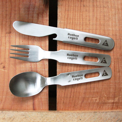 ウェウェコヨトル SFKセット ステンレス カトラリーセット 新潟県燕三条製 Huehuecoyotl Outdoor Works SKF SET Stainless Cutlery Set