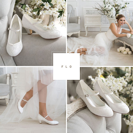 Cream Lace Wedding Shoes | Best Shoes For Lace Wedding Dress – Beautifully  Handmade UK
