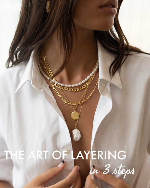 layered pearl necklaces