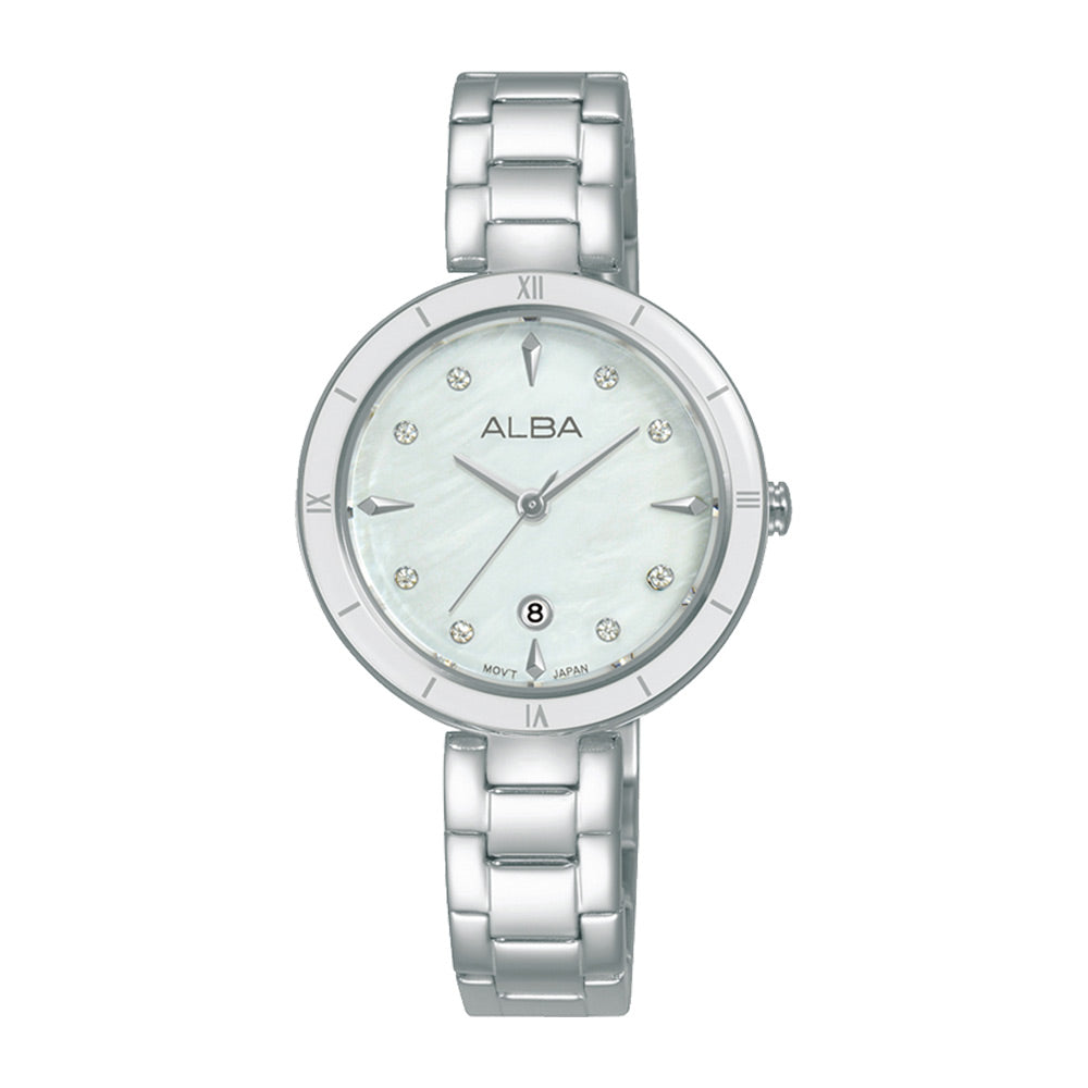 ALBA by Seiko Fashion AH7AX3X1 Silver Dial Women's Quartz Watch 30mm – ALBA  by Seiko Philippines