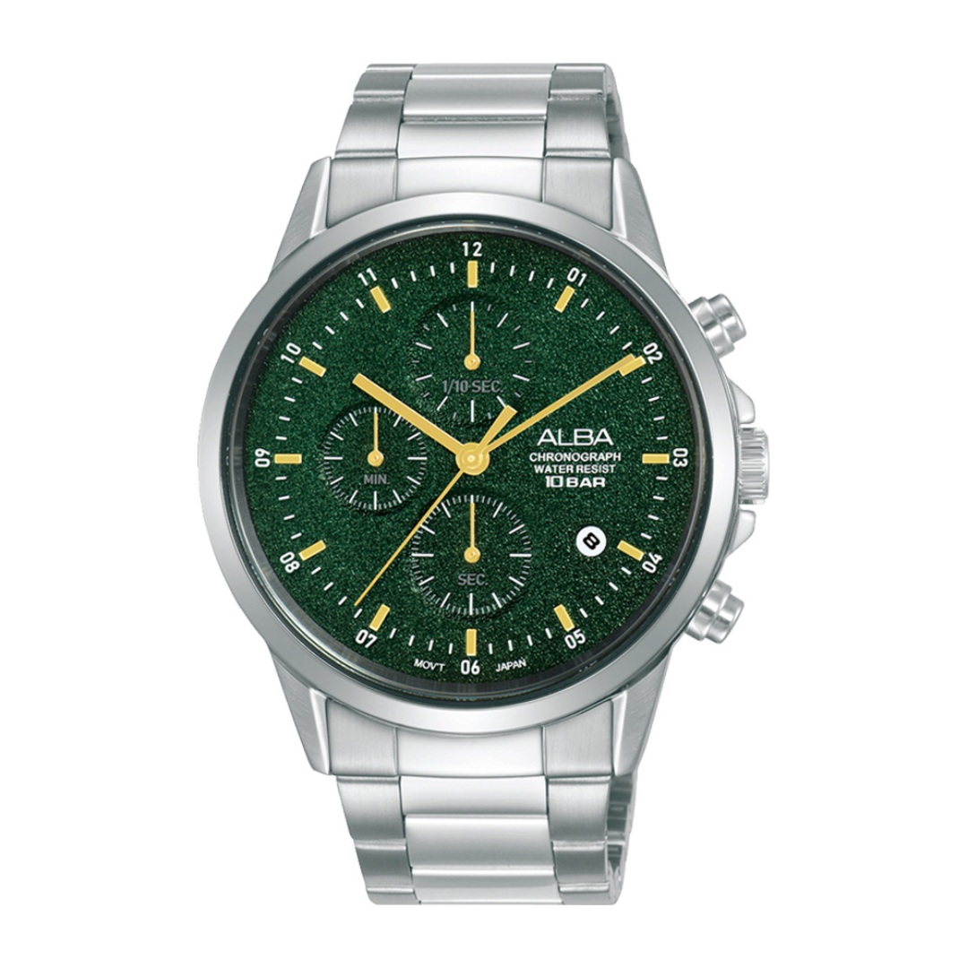 ALBA by Seiko Prestige AM3863X1 Green Dial Men's Chronograph Watch 42m –  ALBA by Seiko Philippines