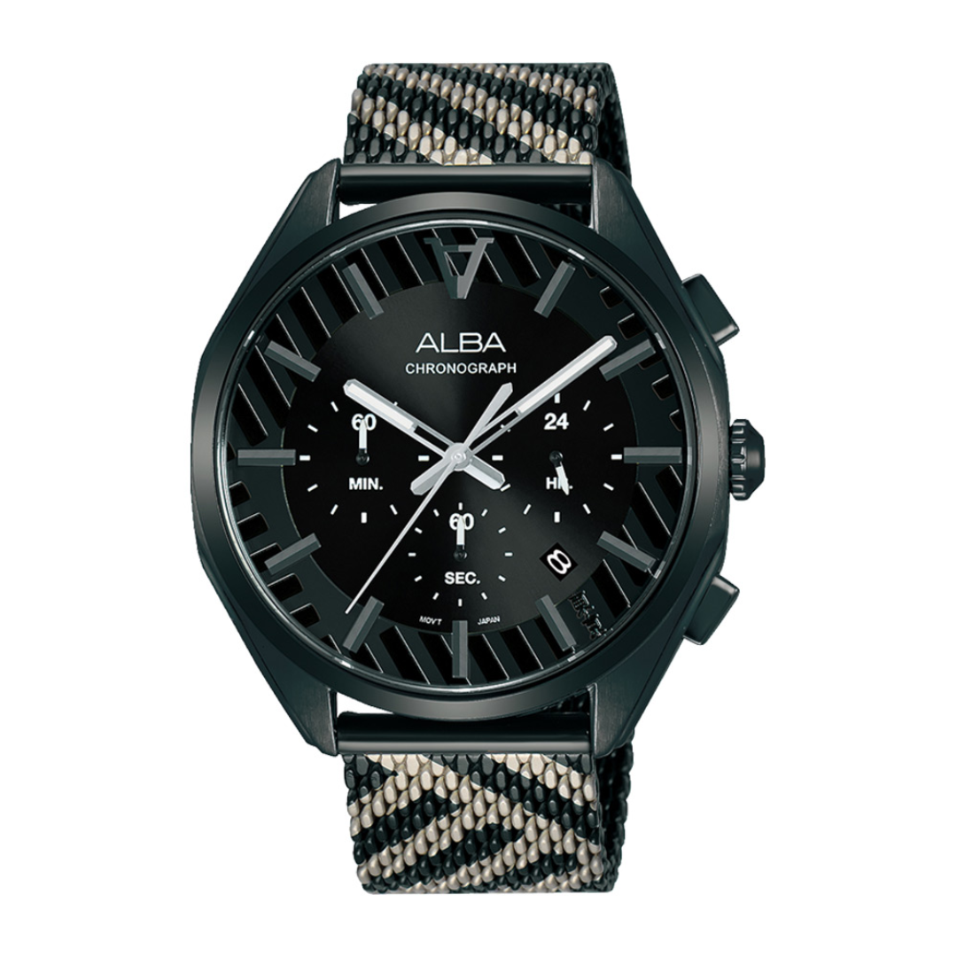 ALBA by Seiko Signa AT3H07X Black Dial Women's Chronograph Watch 38mm –  ALBA by Seiko Philippines