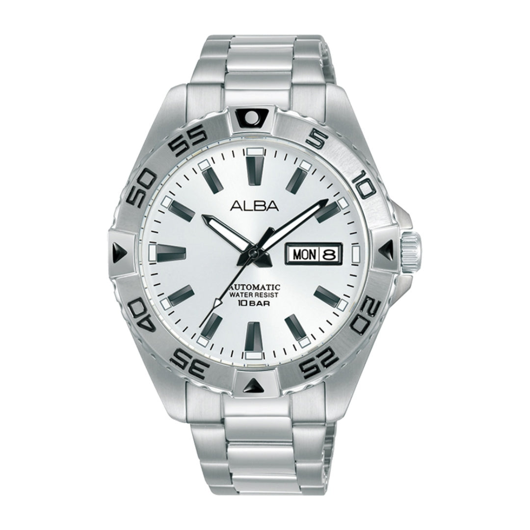 ALBA by Seiko Mechanical AL4395X1 Silver Dial Men's Automatic Watch 42 –  ALBA by Seiko Philippines
