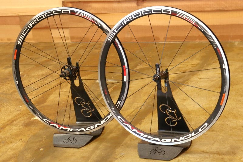 カンパニョーロ Campagnolo シロッコ Scirocco 35 アルミ クリンチャー ホイールセット ナローリム 15C シマノ11s【立川店】