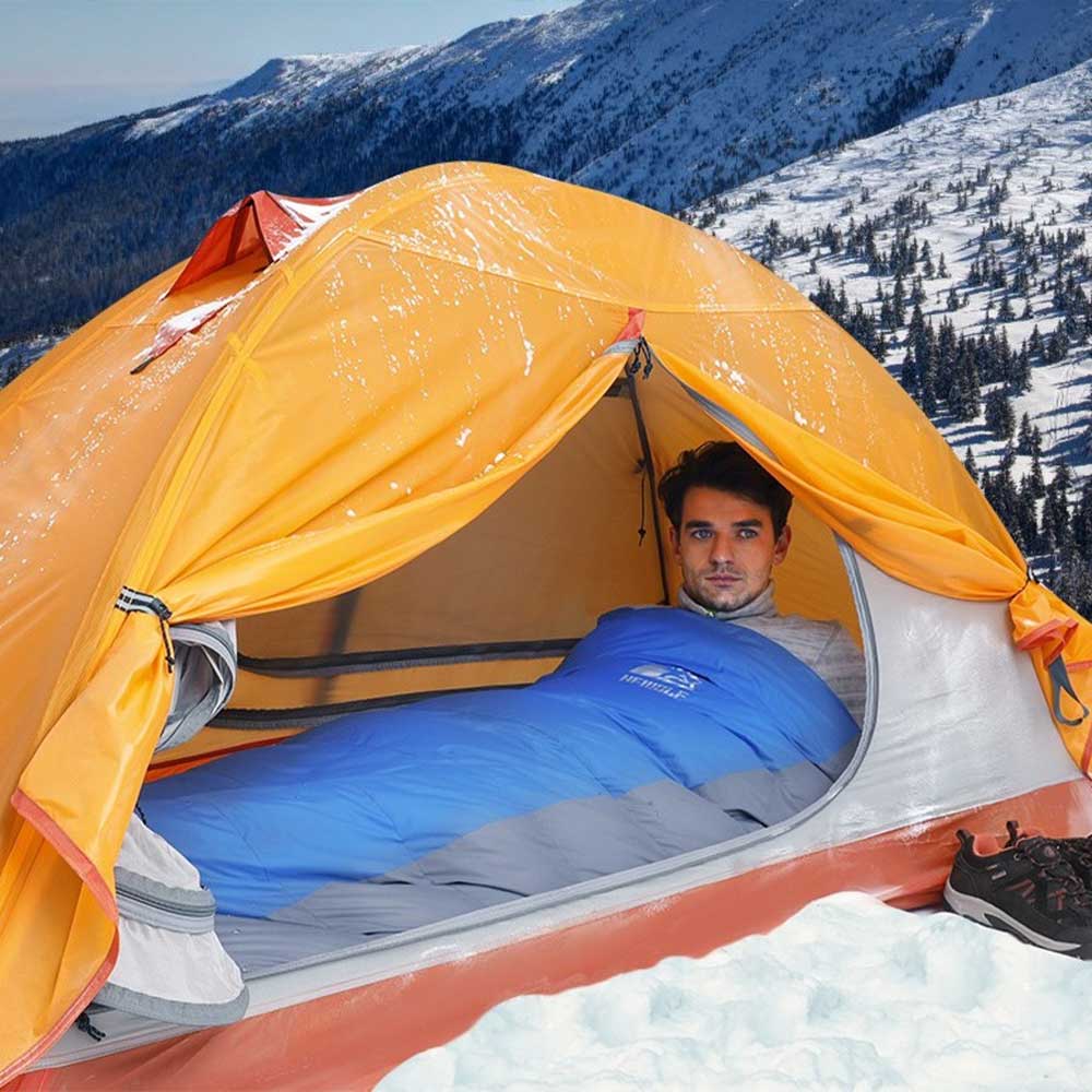 【HEWOLF】1人用 軽量テント ドーム型テント 20Dナイロン 送料無料