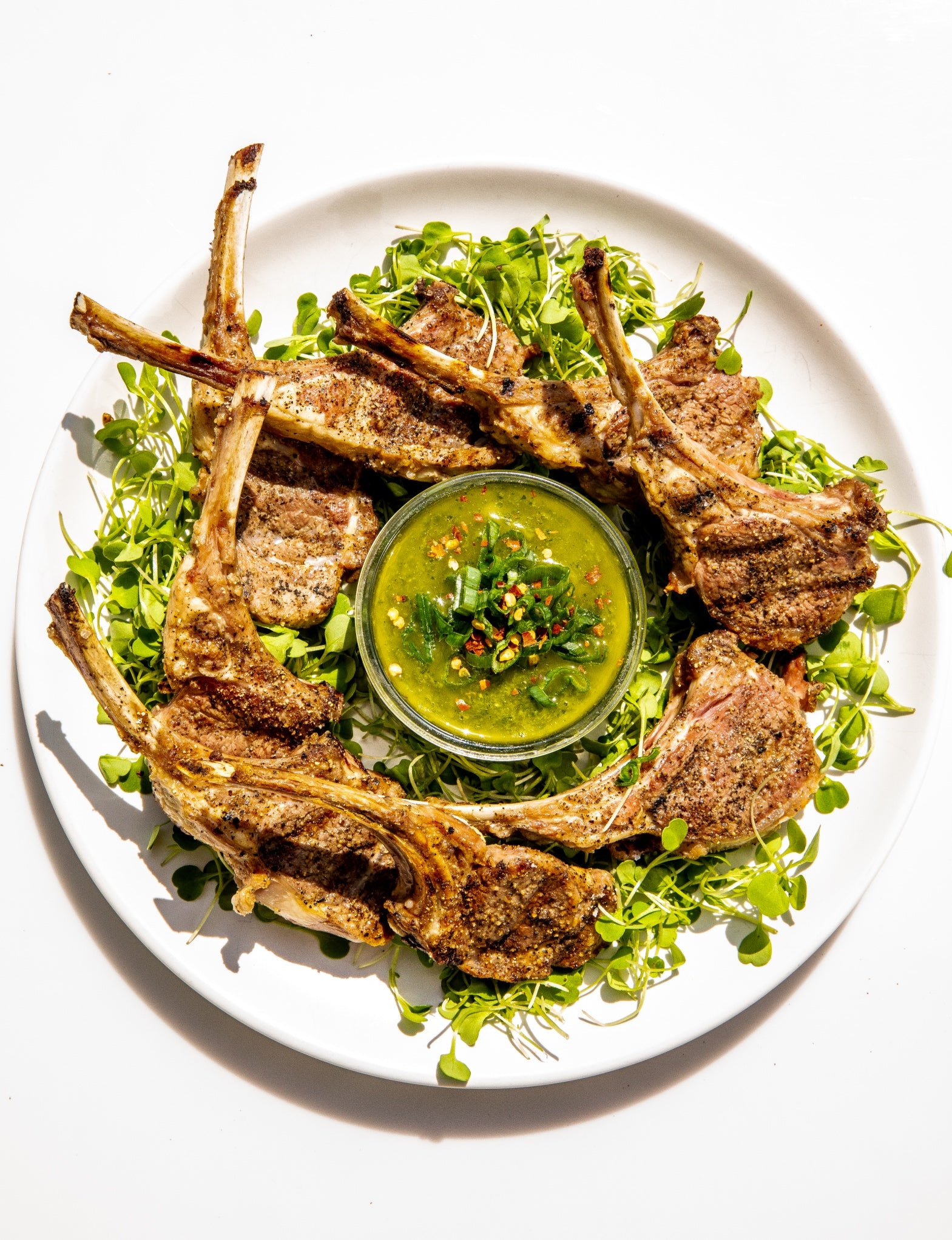 Grilled Lamb Chops with Herb Sauce – Chefs Life