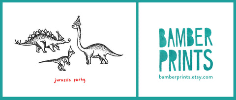 Bamber Prints Blog - A (Long) Introduction - Photographs of my first design for a greeting card and my first ever logo