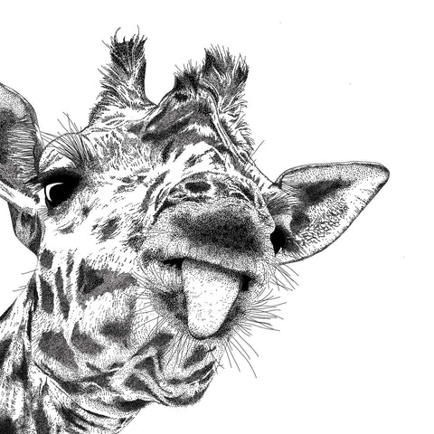 Giraffe Print - Safari Animal Wall Art - Bamber Prints