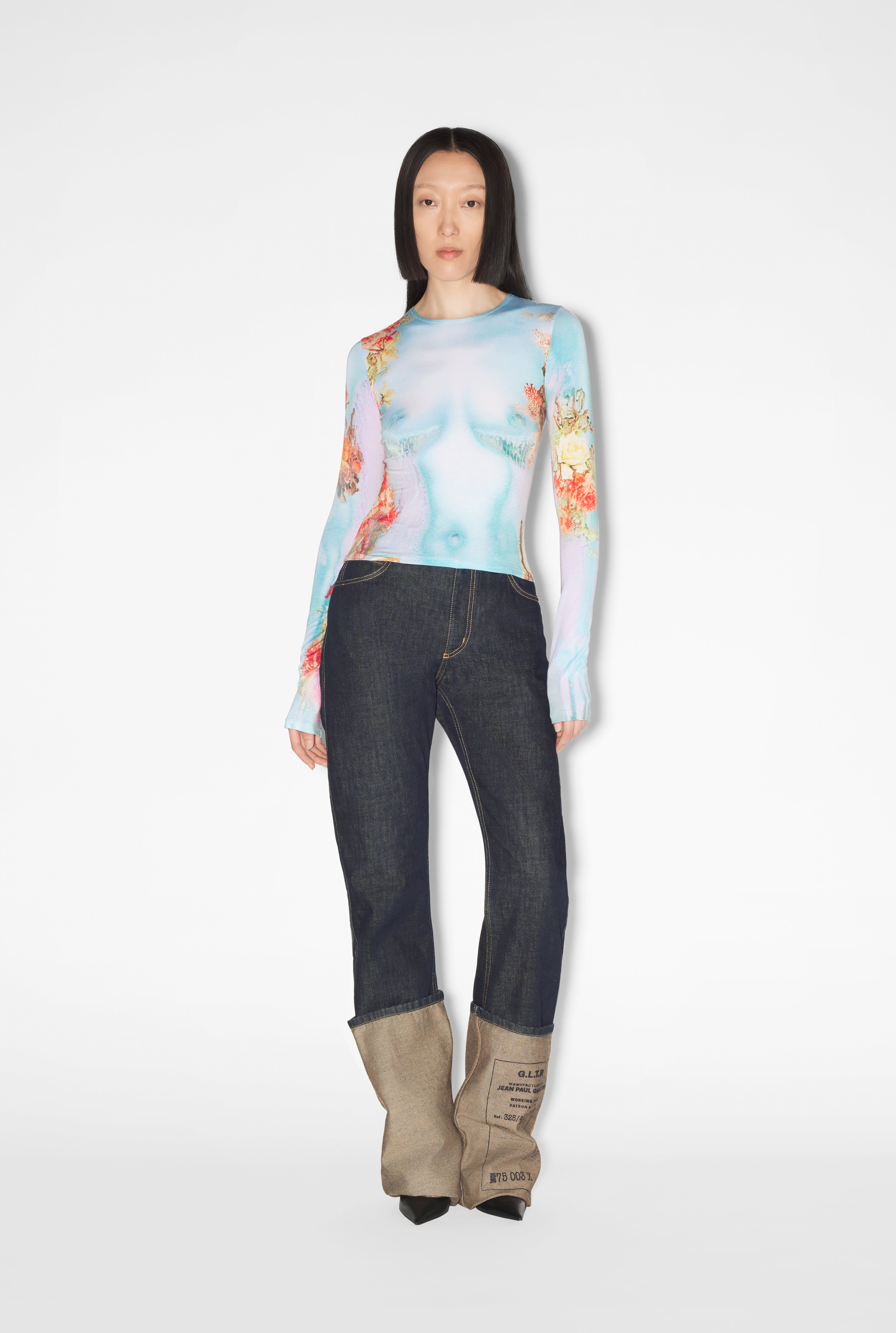 The Blue Body Flower Top