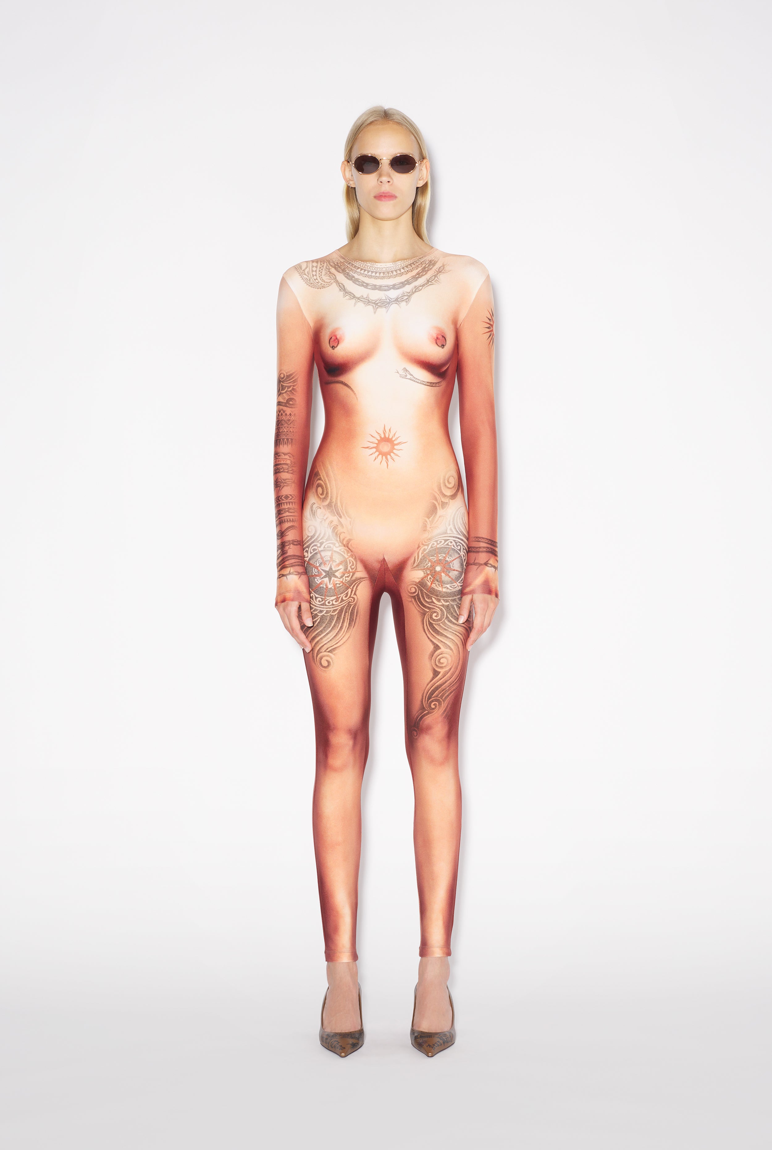 The Nude Body Tattoo Jumpsuit