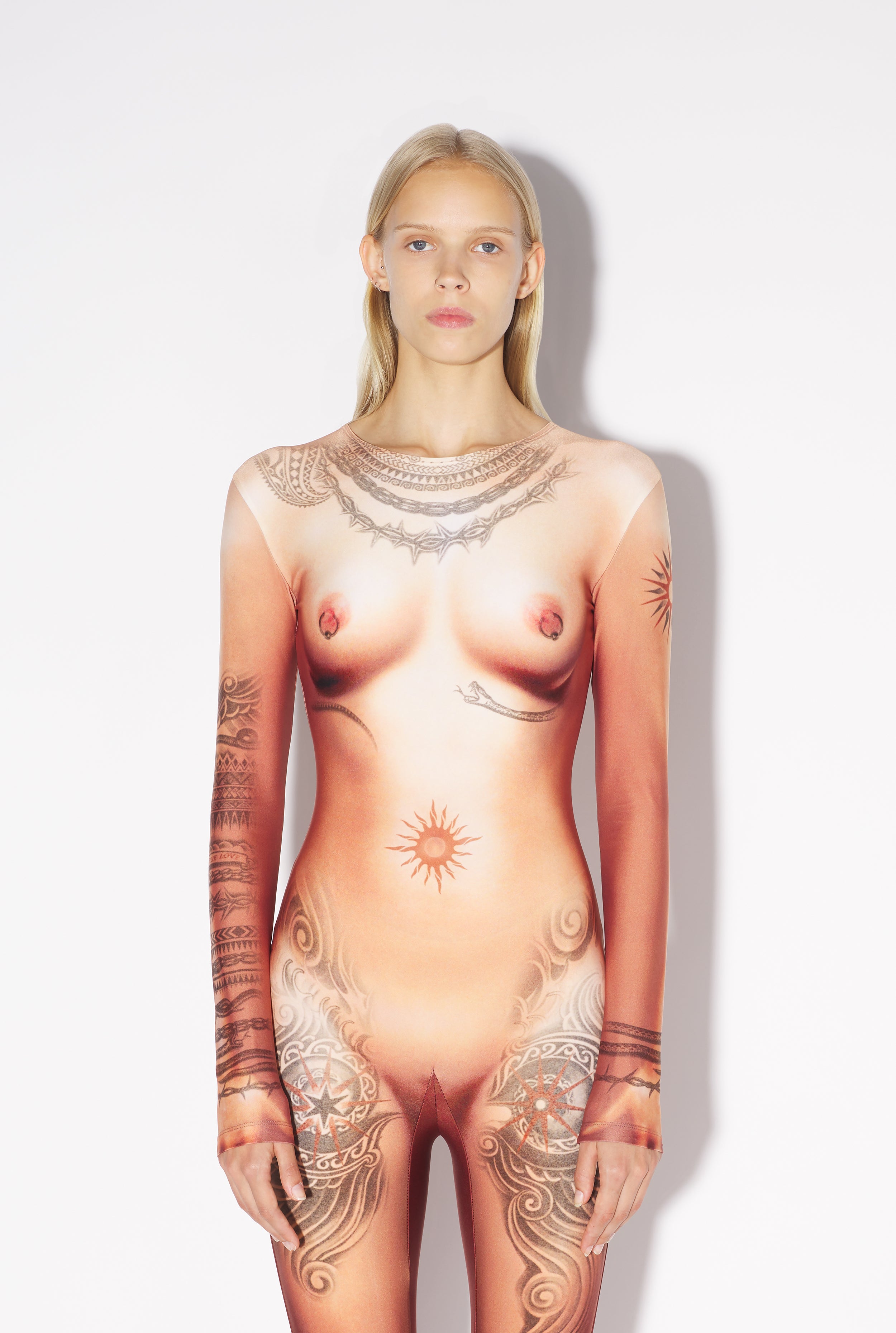 The Nude Body Tattoo Jumpsuit