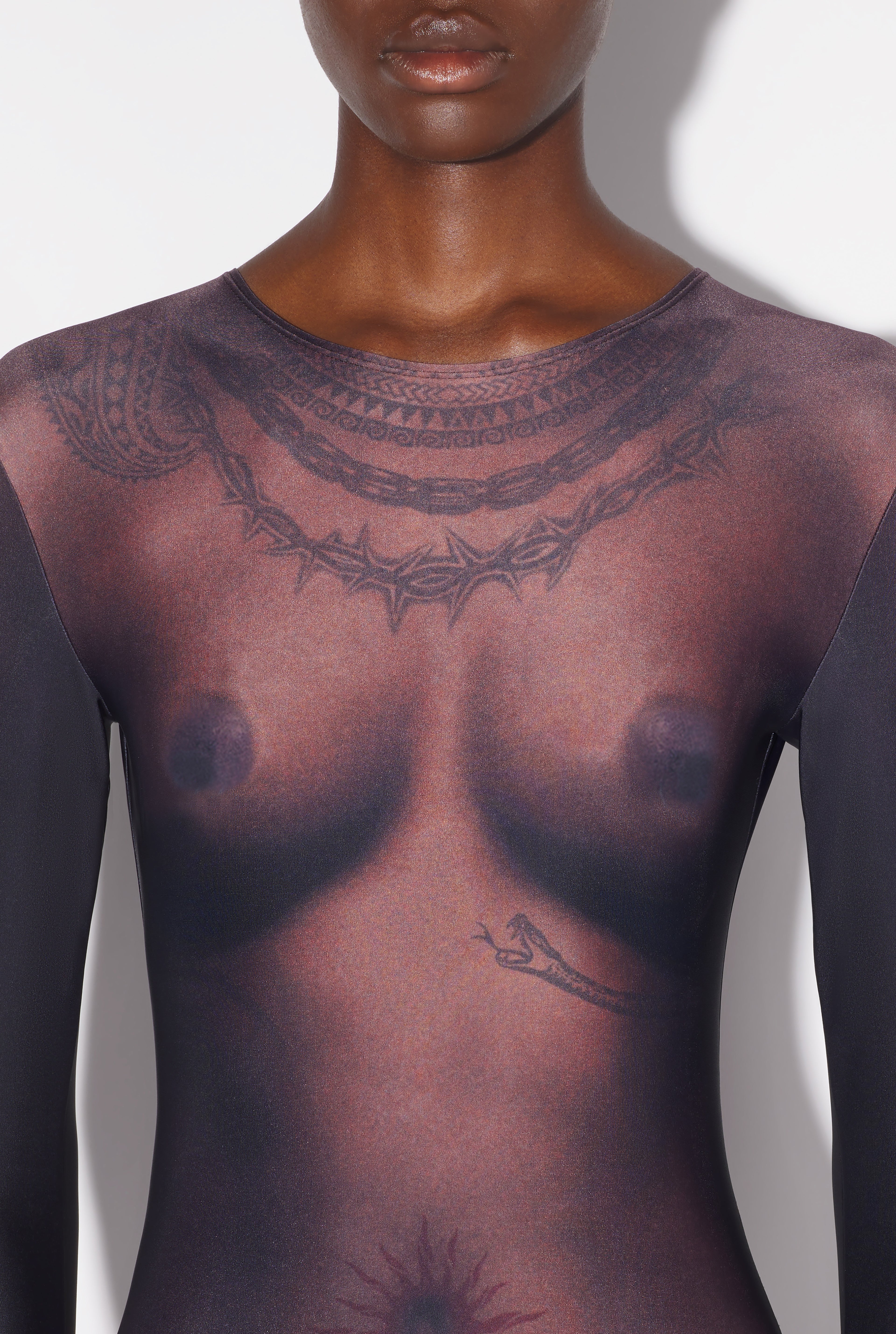 The Ebony Body Tattoo Jumpsuit
