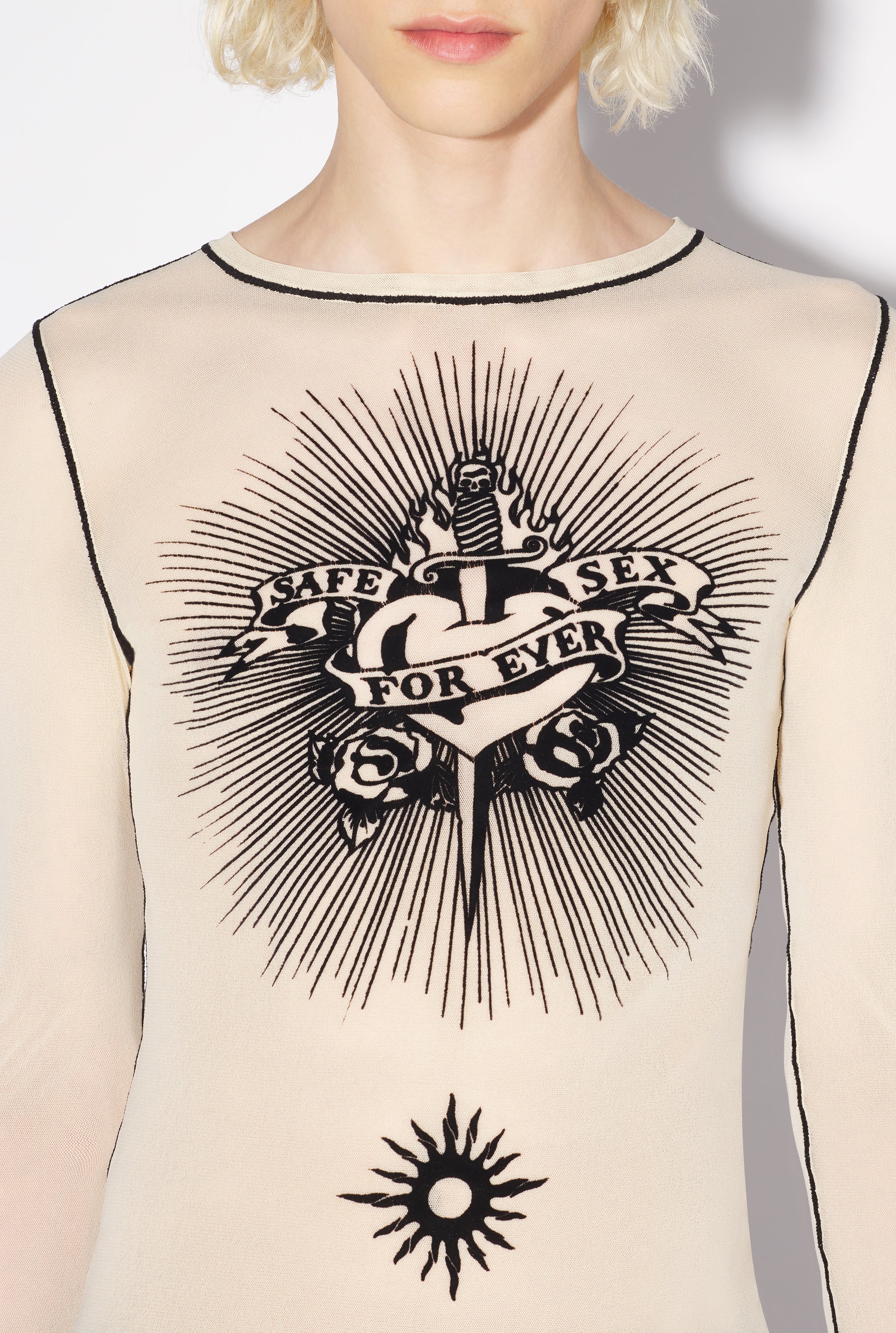 The White Safe Sex Tattoo Top