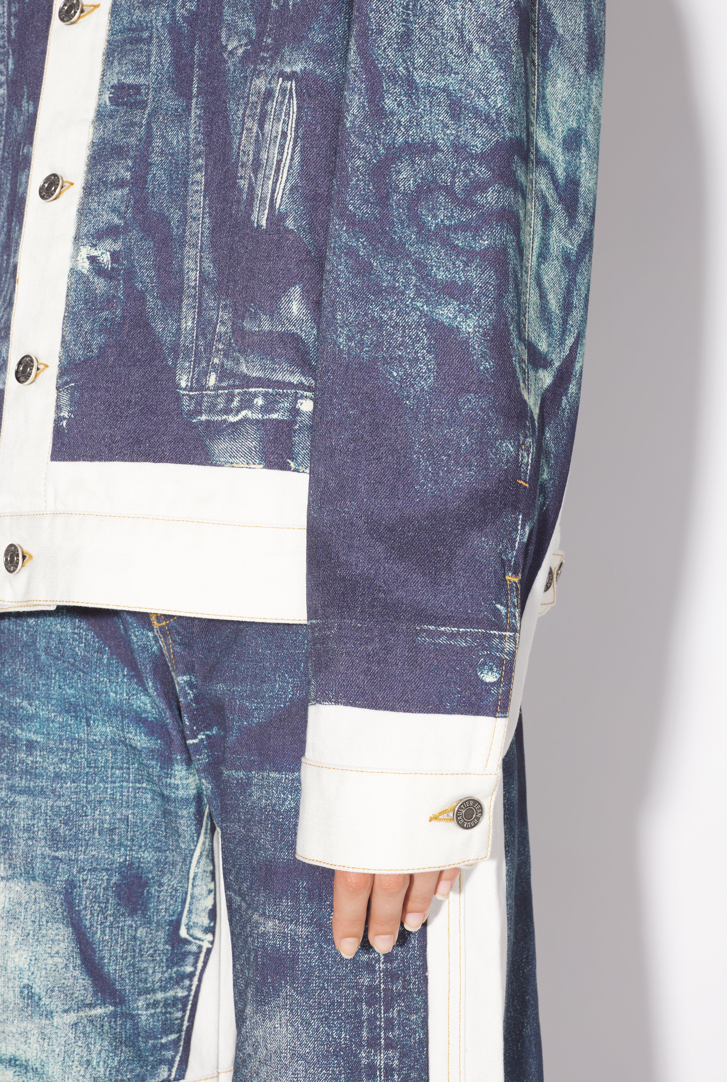 The White Trompe L’Oeil Denim Jacket